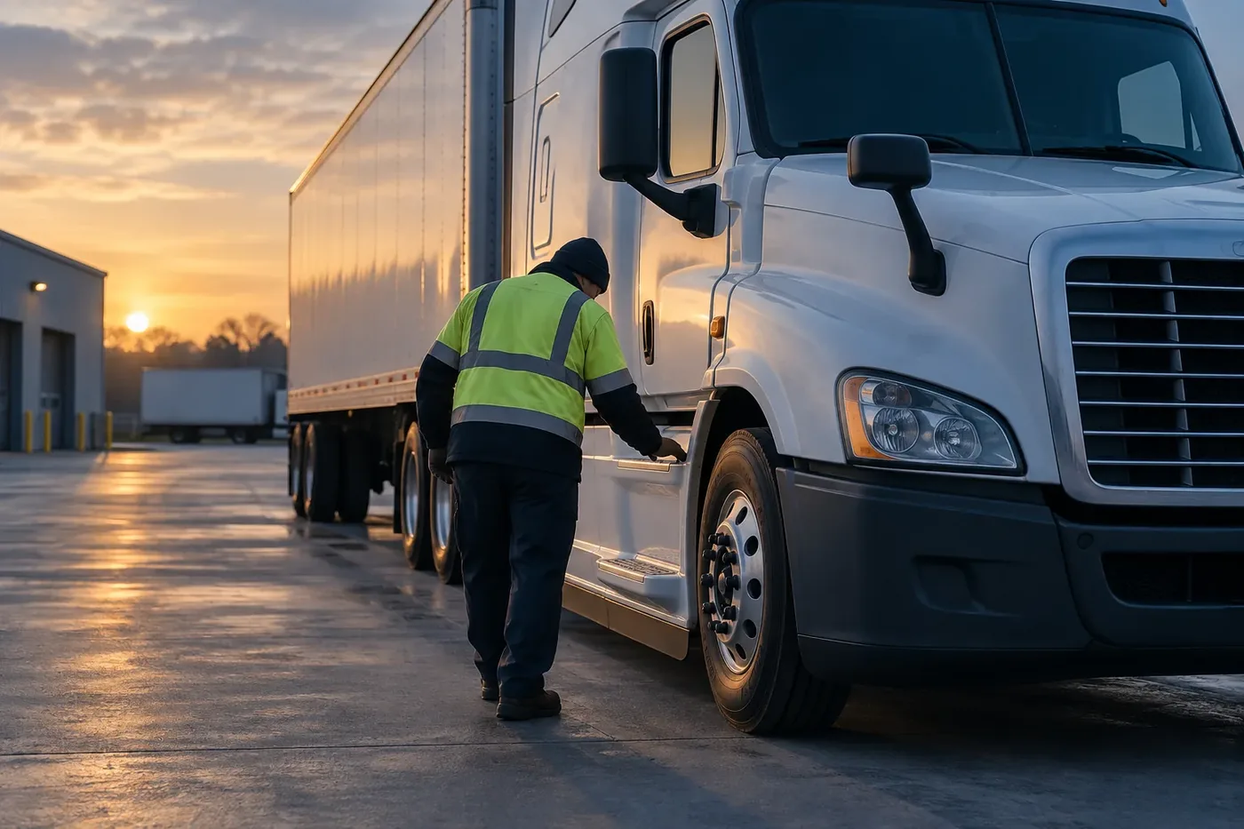 Illustration representing general CDL knowledge and safe commercial driving