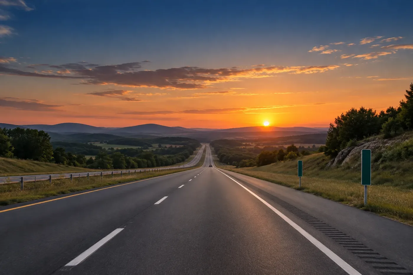 Illustration representing U.S. state highway travel